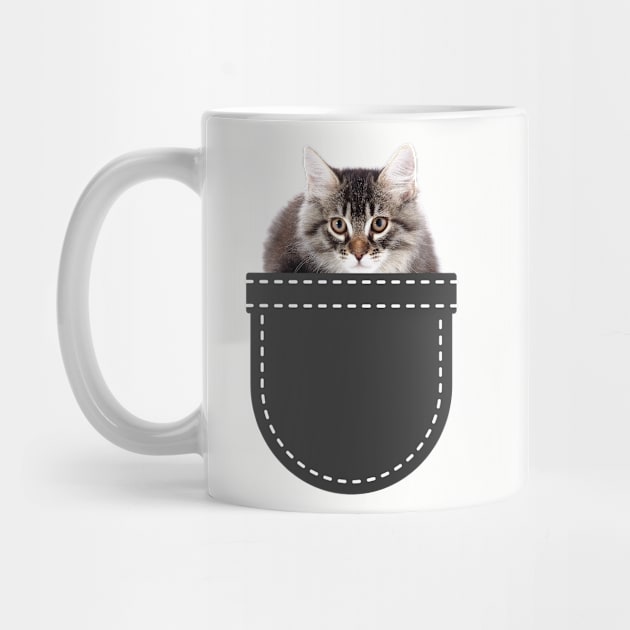 Cat in Pocket (Siberian Cat) by leBoosh-Designs